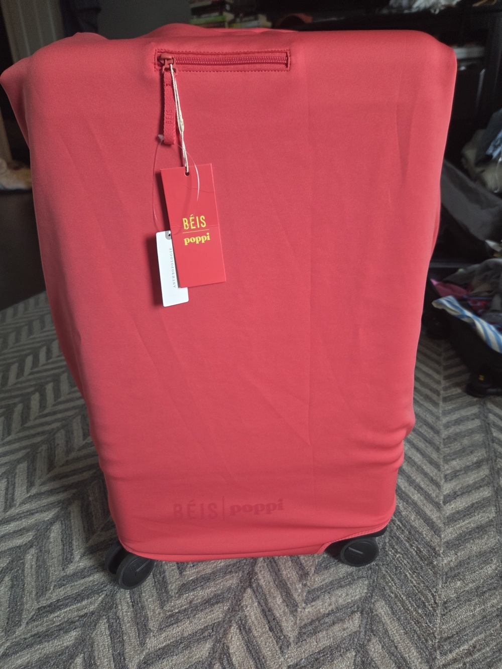 Poppi X BEIS COLLAB Large Check-In COVER NWT FRUIT PUNCH